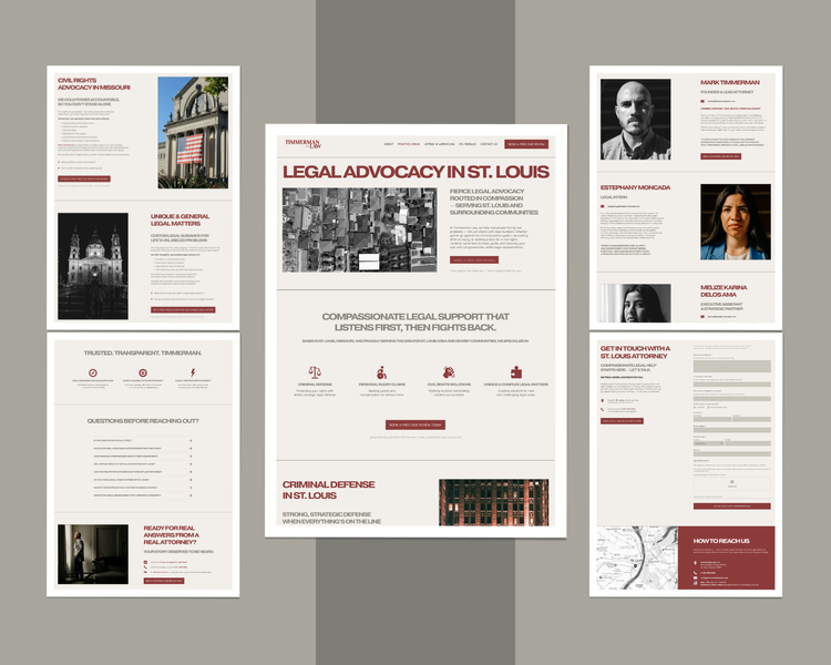 Law firm Squarespace Website Design.