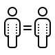 Equality icon symbolizing integrity of a professional Squarespace Website Designer.