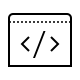 Code icon symbolizing Squarespace Custom Coding and UX services.
